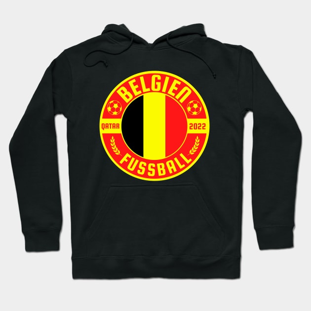 Belgien Fussball Hoodie by footballomatic